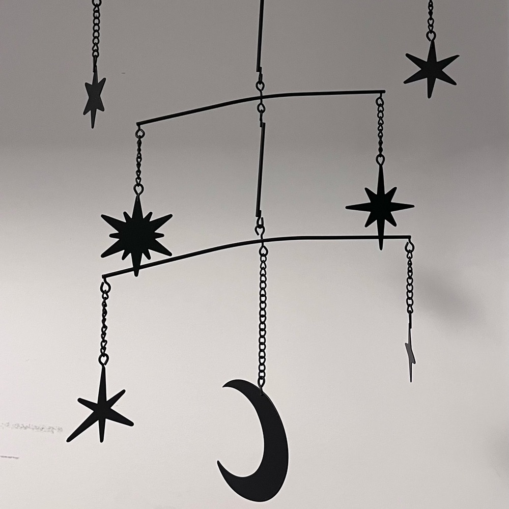 Killstar Star and Moon Hanging Mobile